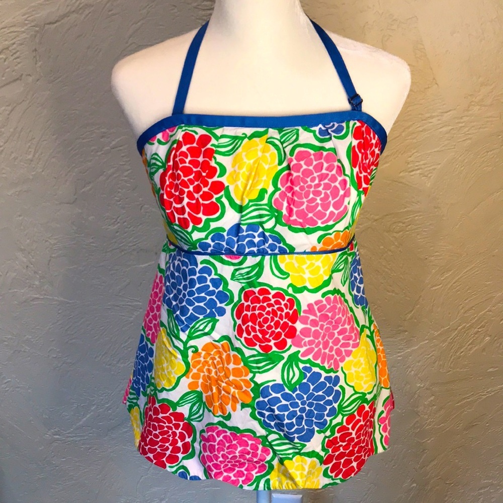 Lily Pulitzer floral halter top, sz 4